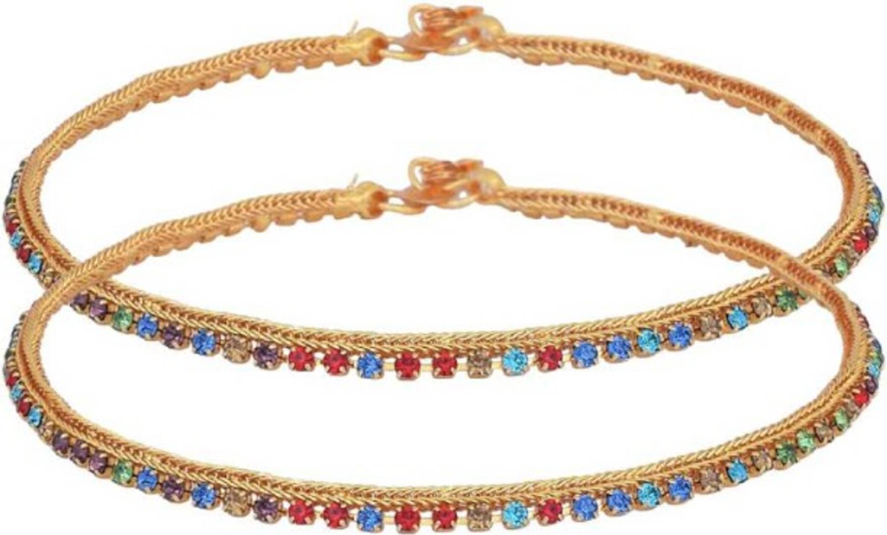 Multy Roll Diamond Anklet